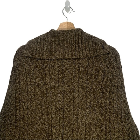 Vintage Ralph Lauren Hand Knit Button Front Poncho Sweater Size Small - Picture 5 of 8